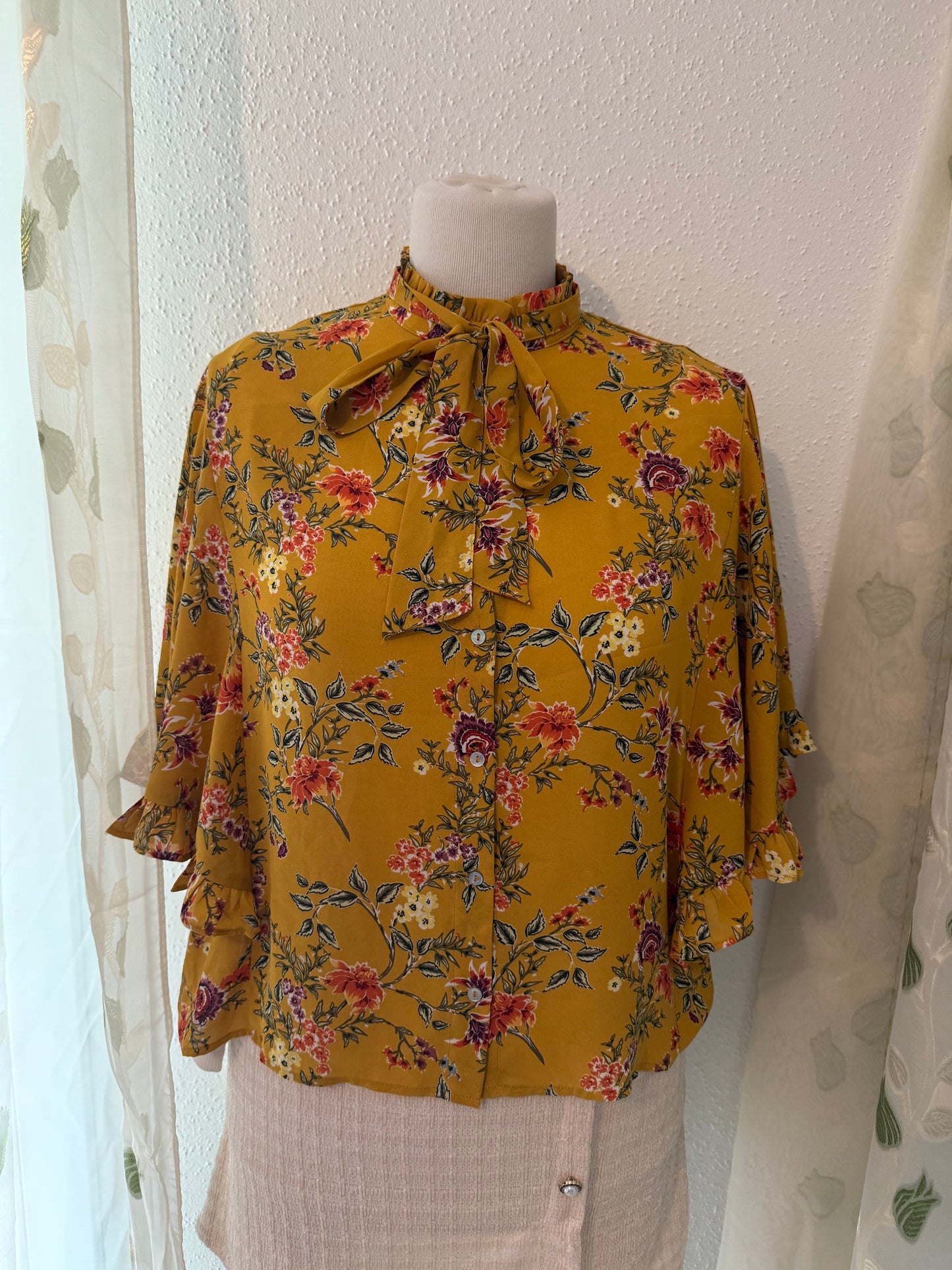 Chemise jaune moutarde ZARA Woman